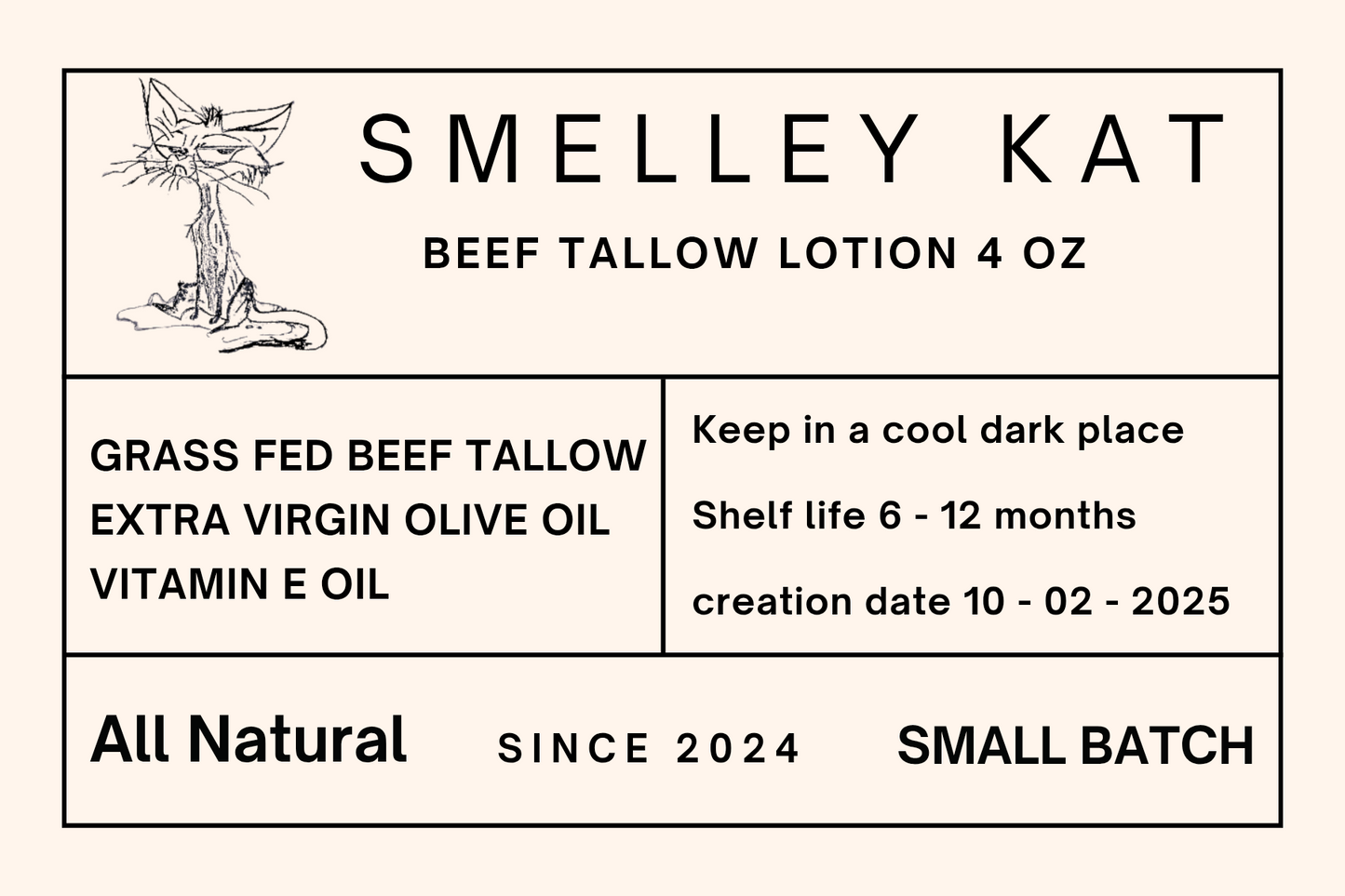 All Natural Whipped Beef Tallow Lotion